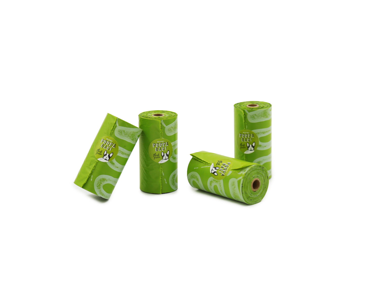 Bolsas para Fecas Biodegradables - Caja 4 Rollos x 15 Bolsas - Poopa Bag!