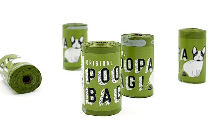 Bolsas para Fecas Biodegradables - Caja 16 Rollos x 15 Bolsas - Poopa Bag!