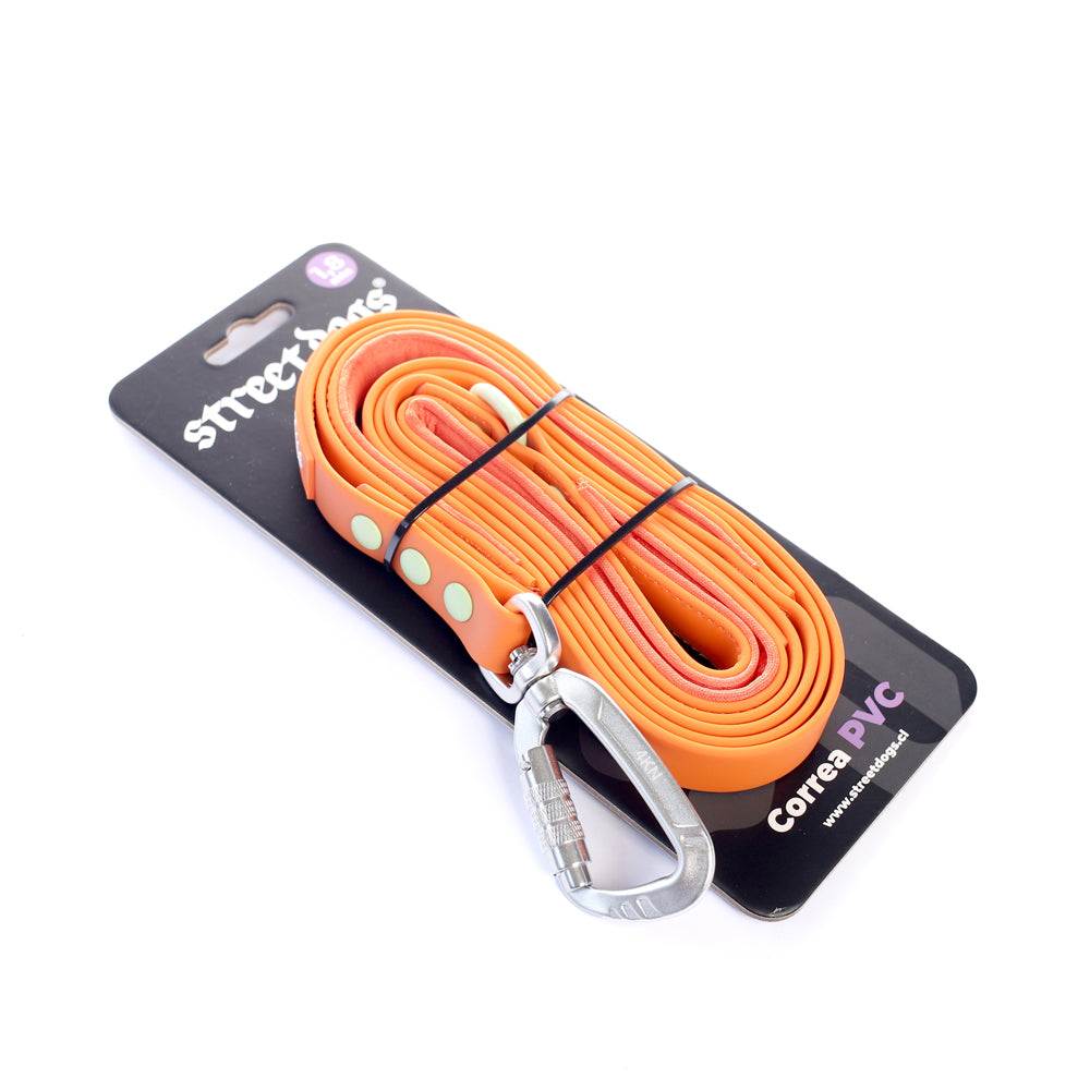 Correa PVC para Perros | 1,8 mts | Orange