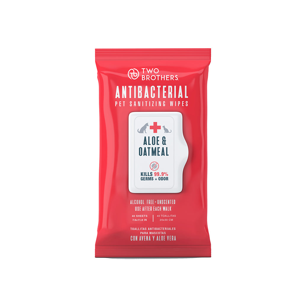 Toallitas húmedas antibacteriales para Perros (40 unidades)