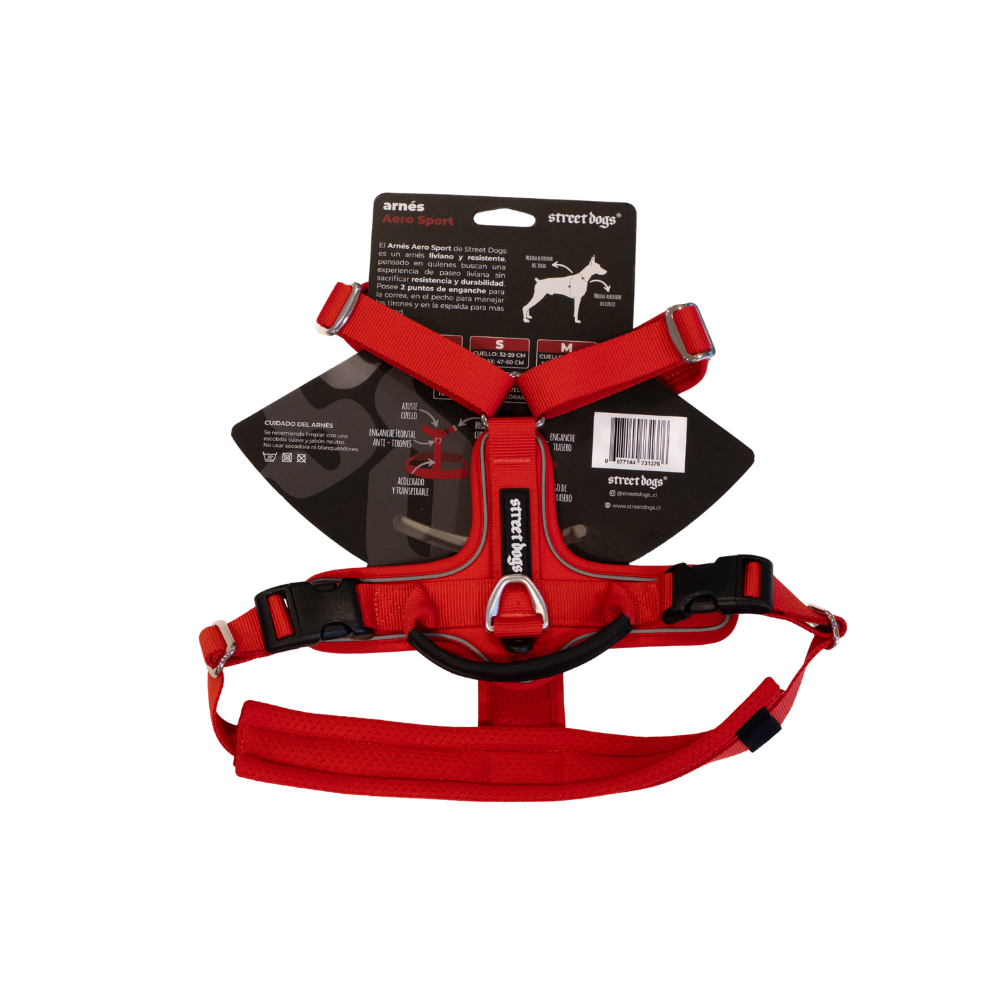 Arnés Aerosport para Perros - Street Dogs - Red
