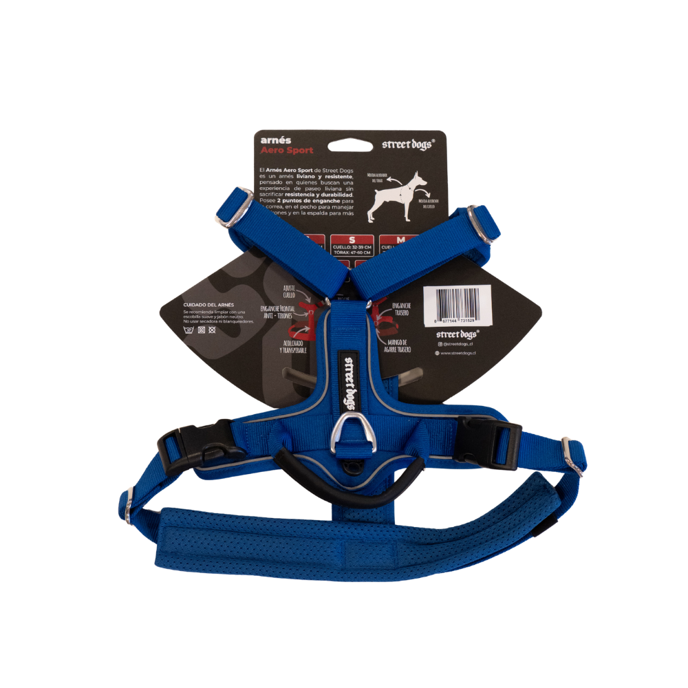 Arnés Aerosport para Perros - Street Dogs - Blue