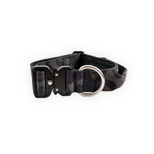 Collar Combat 4 cm para Perros - Street Dogs - Black Camouflage