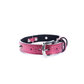 Collar Cuero 2.5 cm para Perros - Street Dogs - Metallic Pink