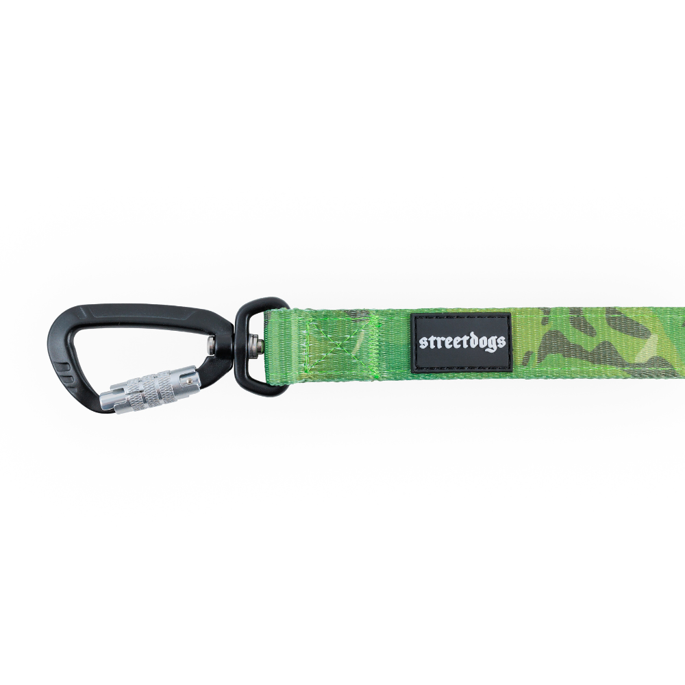 Correa Larga para Perros - Mosquetón Automático | 3 mts | Green Camouflage