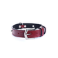 Collar Cuero 2.5 cm para Perros - Street Dogs - Dark Red