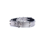 Collar Cuero 3 cm para Perros - Street Dogs - Silver