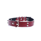 Collar Cuero 3 cm para Perros - Street Dogs - Dark Red
