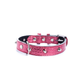 Collar Cuero 2.5 cm para Perros - Street Dogs - Metallic Pink