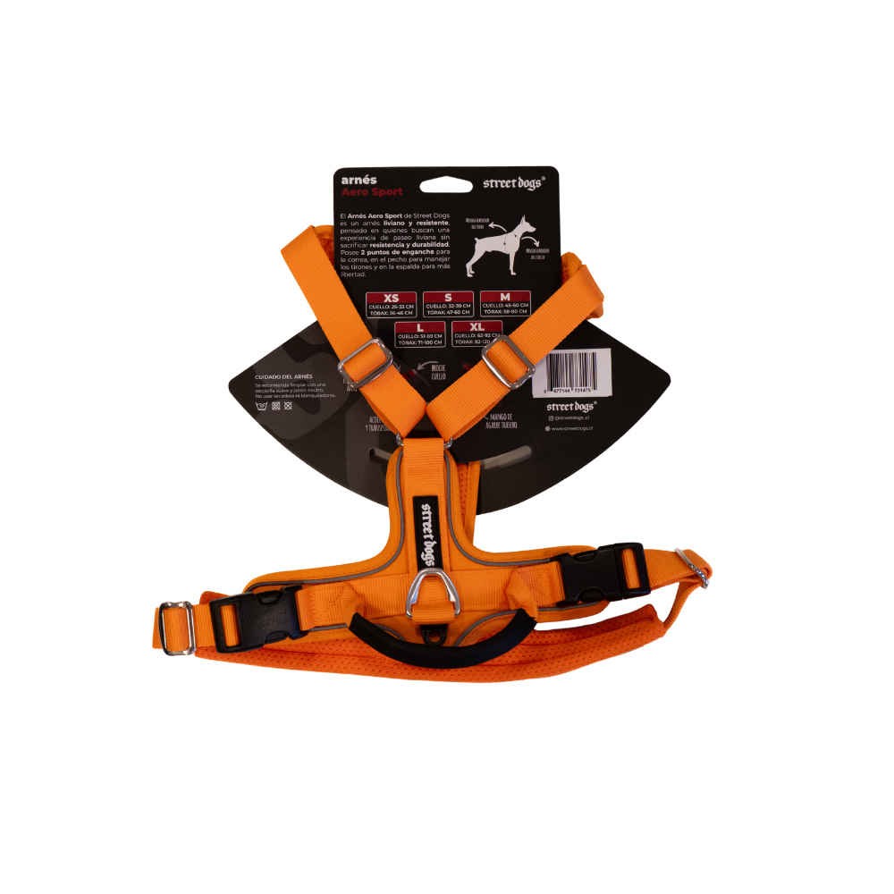 Arnés Aerosport para Perros - Street Dogs - Orange