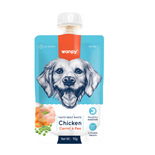Wanpy Dog Paste Carrot & Pea - Chicken