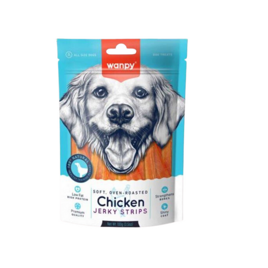 Wanpy Chicken Jerky Strips