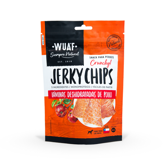 Wuaf Jerky Chips Pollo