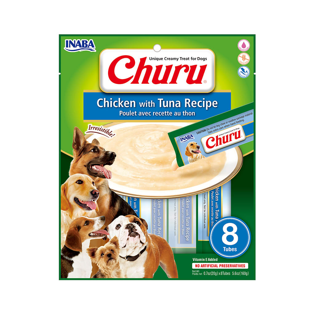 Churu para Perro - Sabor Pollo con Atún - 8 Tubos