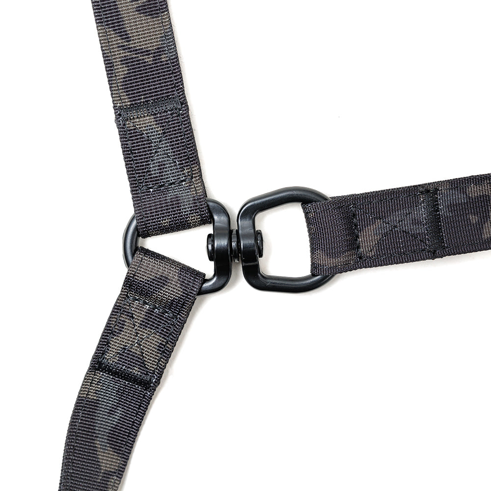 Correa para Dos Perros - Black Camouflage